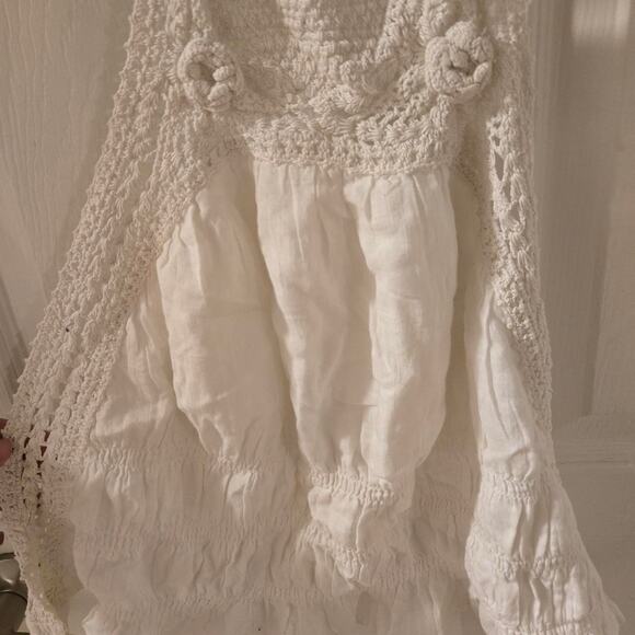 Free People White Halter Crop Top - Picture 2 of 4